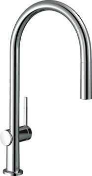 Змішувач для кухні Hansgrohe Talis M54, довж.виливу - 223мм, витяжний, 1важіль, KM210, хром (355297)