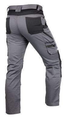 Рабочие брюки NEO TOOLS 81-351-2 Mix&Match, серо-черные, с карманами и наколенниками XL
