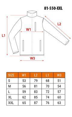 Куртка softshell Neo Tools 81-550 водо- та вітронепроникна XXL