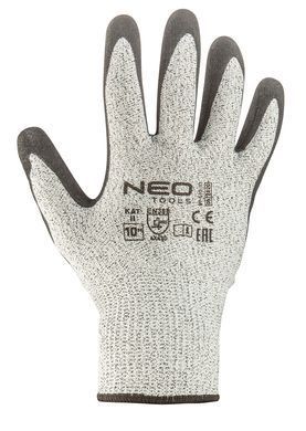 Перчатки Neo Tools 97-610 защитные 4X43D, нитрил, высокая устойчивость к разрывам и проколам размер 10/XL