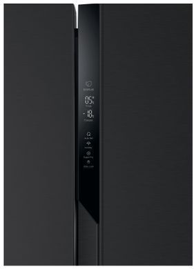 Haier Холодильник SBS, 177.5x91х64.7, холод.відд.-337л, мороз.відд.-177л, 2дв., А++, NF, інв., дисплей, чорний (364010) HSR3918ENPB фото