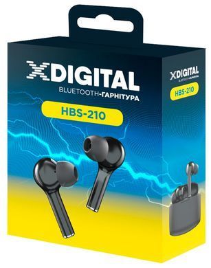 Навушники X-Digital HBS-210 Black (6819320) HBS-210K фото