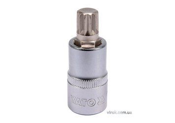 Головка торцева YATO квадрат 1/2 "SPLINE" M12, L= 55 мм