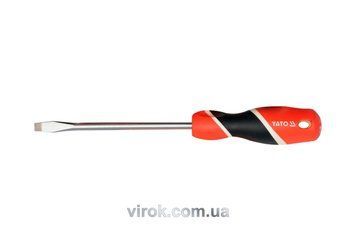 Отвертка плоская YATO: шлиц SL6 х 200 мм