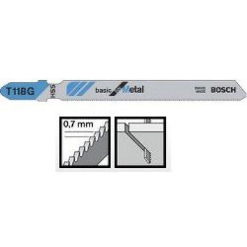 Пиляльне полотно Bosch Basic for Metal T 118 G 5шт(2608631012)