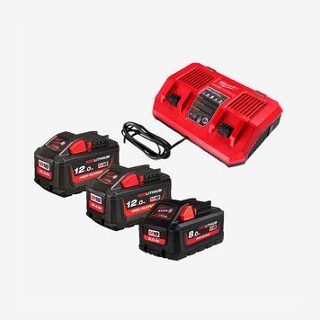Енергокомплект MILWAUKEE, M18 HNRGO1-823 (+заряд.пр. M18 DFC, 2 ак.HB12 Х 12Аг, 1 ак.HB8 Х 8Аг)