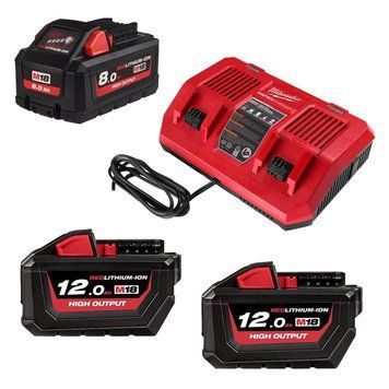 Енергокомплект MILWAUKEE, M18 HNRGO1-823 (+заряд.пр. M18 DFC, 2 ак.HB12 Х 12Аг, 1 ак.HB8 Х 8Аг)