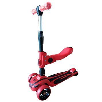Самокат детский X-TREME KS-211T с сиденьем, красный