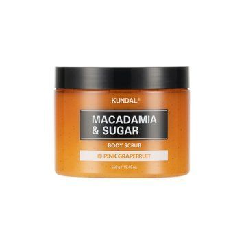 Скраб для тіла цукровий "Рожевий Грейпфрут" Kundal Macadamia&Sugar Body Scrub Pink Grapefruit 550gr