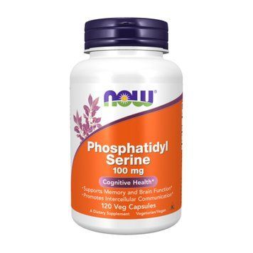 Фосфатидил серин Now Foods Phosphatidyl Serine 100 mg 120 капсул