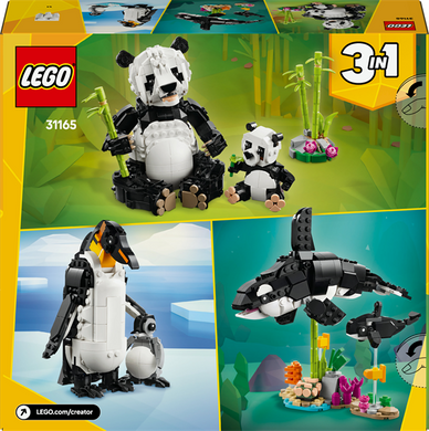 Конструктор LEGO Creator Дикі тварини: пандові 626 деталей (31165)