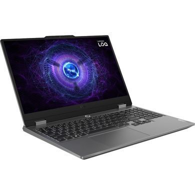 Ноутбук 15.6FM/I5-12600HX/16/512/RTX 3050 6GB/DOS/BL/LUNA GREY LENOVO LOQ 15IAX9 (83GS00MVRA) 3730146 фото