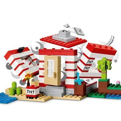 Конструктор LEGO Minecraft Дом из взрывчатки в джунглях 287 деталей (21275)