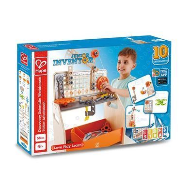 Конструктор Hape Junior Inventor Науковий верстак настільний 58 деталей (E3028) dt_79165 фото