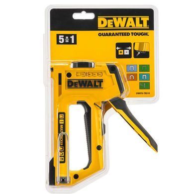 Степлер MULTI TACKER 5 в 1 скоби тип A, G, H 6-14мм, цвяхи J 12, 15 мм. DeWALT DWHT0-TR510 DWHT0-TR510 фото