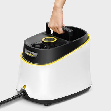 Karcher Пароочисник SC 3 Deluxe Textile Edition, 1900Вт, 1000мл, 3.5Бар, насадка відпарювач в компл., біло-чорний (383307) 1.513-435.0 фото