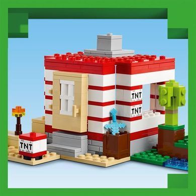 Конструктор LEGO Minecraft Дом из взрывчатки в джунглях 287 деталей (21275)