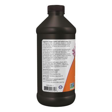 Лецитин Now Foods (Sunflower Lecithin) 473 мл