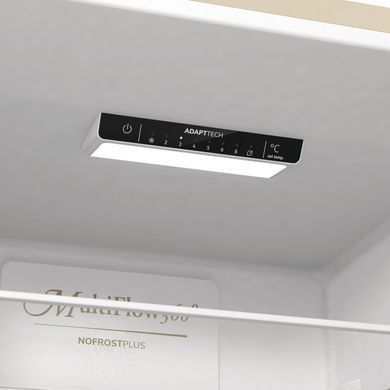Холодильник з нижн. мороз. камерою Gorenje, 200х60х60см, 2 двері, 235( 96)л, А++, NF+ , Зона св-ті, Внутр. Диспл, Беж NRK6202CLI фото