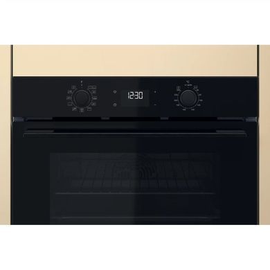 Whirlpool Духова шафа електрична, 71л, A+, дисплей, конвекція, телескопічні напрямні, чорний (367268) OMK58HU1B фото