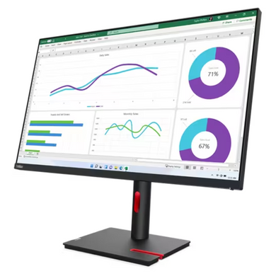 31.5" 16:9 IPS РК монітор, 2560х1440, 4 мс, 60 Гц, 1xHDMI 2.1/1xDP 1.4/1xUSB Type C (PD до 90 Вт)/4 LENOVO T32h-30 (63D3GAT1UA) 3724675 фото