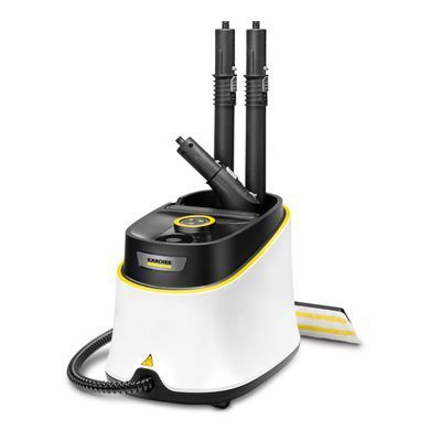 Karcher Пароочисник SC 3 Deluxe Textile Edition, 1900Вт, 1000мл, 3.5Бар, насадка відпарювач в компл., біло-чорний (383307) 1.513-435.0 фото
