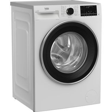 Beko Пральна машина фронтальна, 8кг, 1400, A+++, 55см, дисплей, пар, інвертор, білий (372582) B5WFU58436W фото