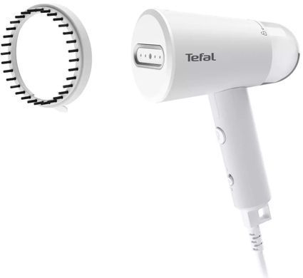Tefal Відпарювач компактний Origin Travel, 1200Вт, 70мл, постійна пара - 20гр, пластик підошв., білий (372739) DT1020E1 фото