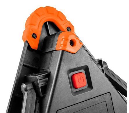 Прожектор на батарейках Neo Tools, треугольный, ААх4, 22x220x45мм, 800лм, 10Вт, 3 функции освещения, белый/красный свет.