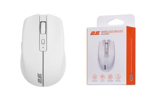 2E Мышь MF270 Silent Rechargeable WL White 2E-MF270WWH фото