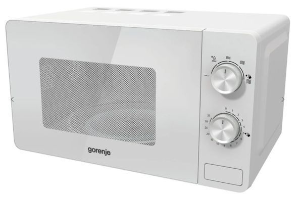 Gorenje Мікрохвильова піч, 20л, міх. управл., 800Вт, білий (350729) MO20E1W2 фото