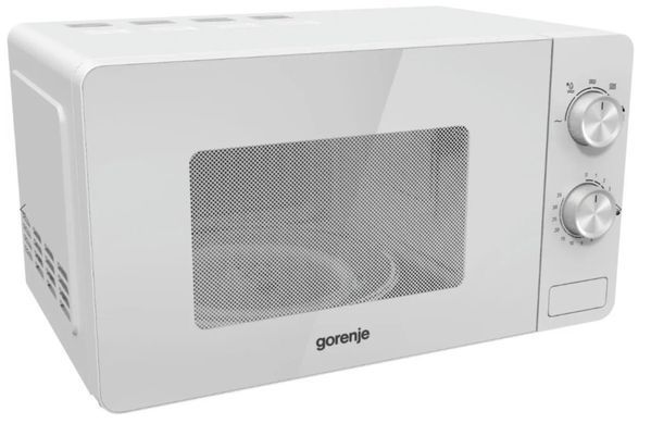 Gorenje Мікрохвильова піч, 20л, міх. управл., 800Вт, білий (350729) MO20E1W2 фото