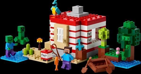 Конструктор LEGO Minecraft Дом из взрывчатки в джунглях 287 деталей (21275)