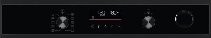 Electrolux Духова шафа електрична, 72л, А+, пара, дисплей, конвекція, піроліз, ф-ція пароварки, телескопічні напрямні, чорний (374360) EOC6P77H фото