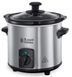 Медленноварка Russell Hobbs Compact Home, 145Вт, чаша-2л, механическое управление, съемная крышка, нерж. сталь, серый 25570-56