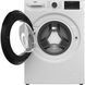 Beko Пральна машина фронтальна, 8кг, 1400, A+++, 55см, дисплей, пар, інвертор, білий (372582) B5WFU58436W