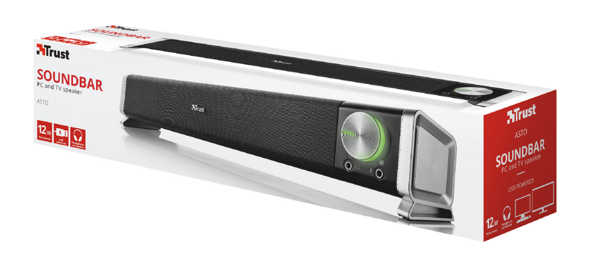 Саундбар Trust Asto Sound Bar PC Speaker (TR21046) 3540046 фото