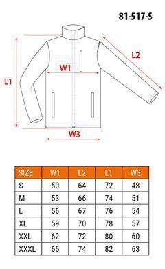 Рабочая толстовка NEO TOOLS 81-517 OUTDOOR, softshell, полиэстер S