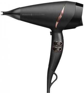 Remington Фен Supercare PRO 2200 AC motor, 2200Вт, 3 режими, дифузор, іоніз-я, хол. обдув, чорний (342038) AC7200 фото
