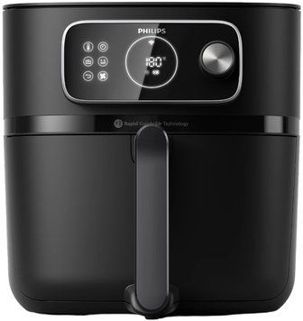 Philips Мультипіч Ovi Combi Connected, 2200Вт, чаша-8.3л, механічне керув., 22 авто. програм, пластик, чорний (378745) HD9876/90 фото