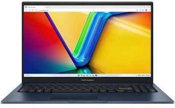 ASUS Ноутбук Vivobook 15 X1504VA-BQ499 15.6" FHD IPS, Intel i3-1315U, 16GB, F512GB, UMA, noOS, Синий 90NB10J1-M00PH0 фото