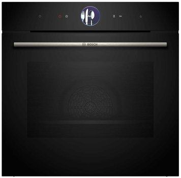 Bosch Духова шафа електрична, 71L, A+, дисплей, конвекція, пара, чорний (367829) HSG7361B1 фото