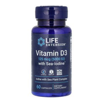Витамин Д3 (Vitamin D3) 5000 МЕ 60 капсул