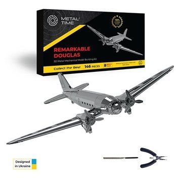 Коллекционная модель-конструктор Metal Time Remarkable Douglas Самолет DC-3 механический (MT057) dt_94814 фото