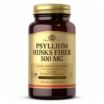 Psyllium Husks Fiber 500mg - 200 Vcaps Solgar