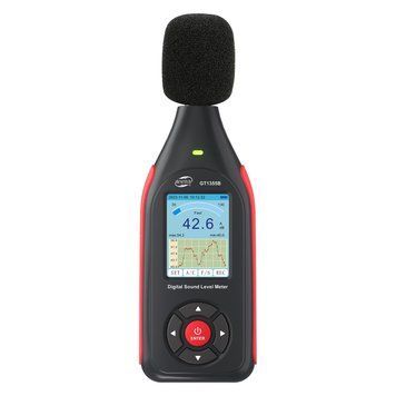 Измеритель уровня шума (шумомер) цв дисплей, фильтр А/С, USB BENETECH GT1355B