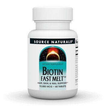 Biotin Fast Melt 10000 mcg - 60 tabs Source Naturals
