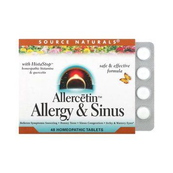 Allercetin&trade; Allergy & Sinus - 48 tabs Source Naturals