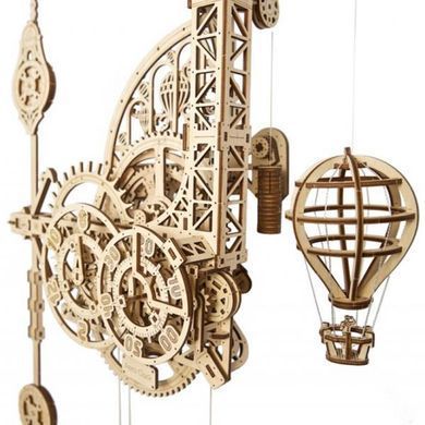 Дерев'яний механічний 3D конструктор Ugears Аеро Годинник (70154) dt_93622 фото