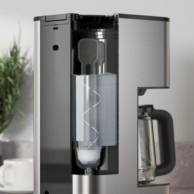 Кавоварка крапельна Electrolux 1.375л, мелена, дисплей, програмований таймер, нерж (365307) E5CM1-6ST фото
